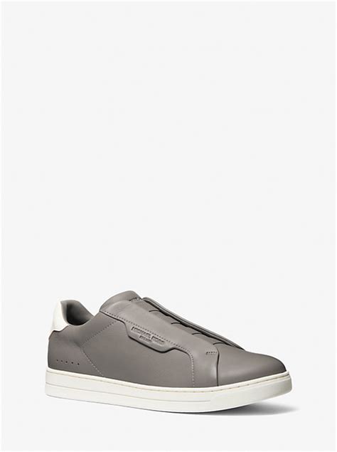 michael kors keating leather sneaker|michael kors men's shoes canada.